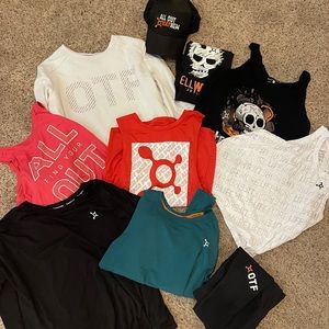 10 Pieces OTF Orangetheory Shirt Crop Top Sweatshirt Leggings Size Small
